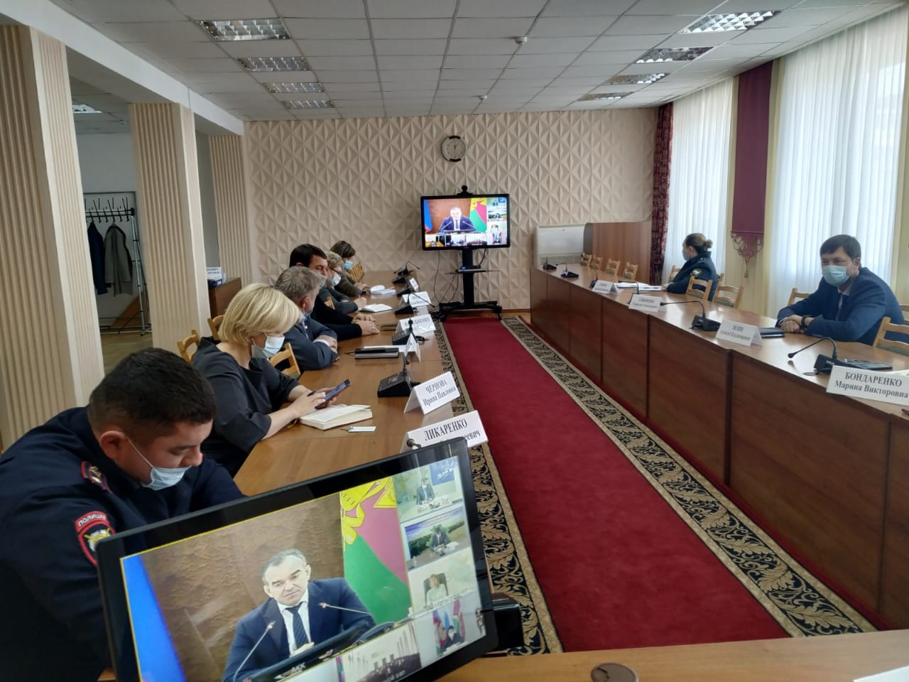 Устьлабинская администрация приняла участие в заседании оперштаба