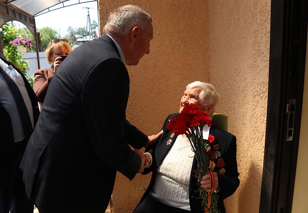 Борис Поликин поздравил ветеранов Великой Отечественной Войны
