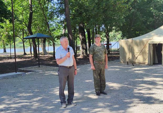 Открытие детского спортивного лагеря военно-патриотического центра «Казачий дозор»