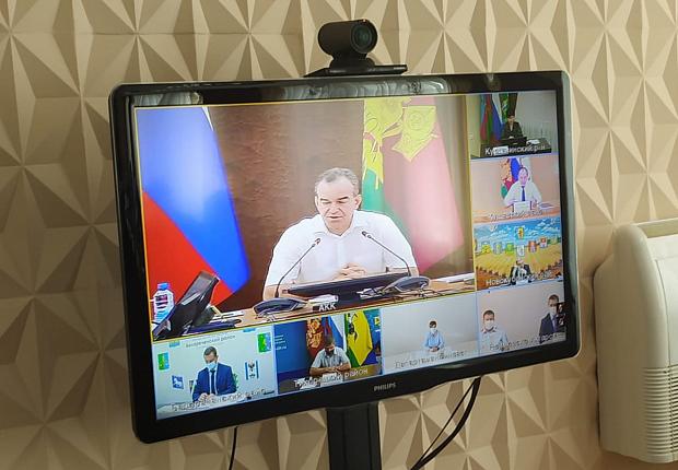  В Усть-Лабинском районе прошло селекторное заседание координационного  совета