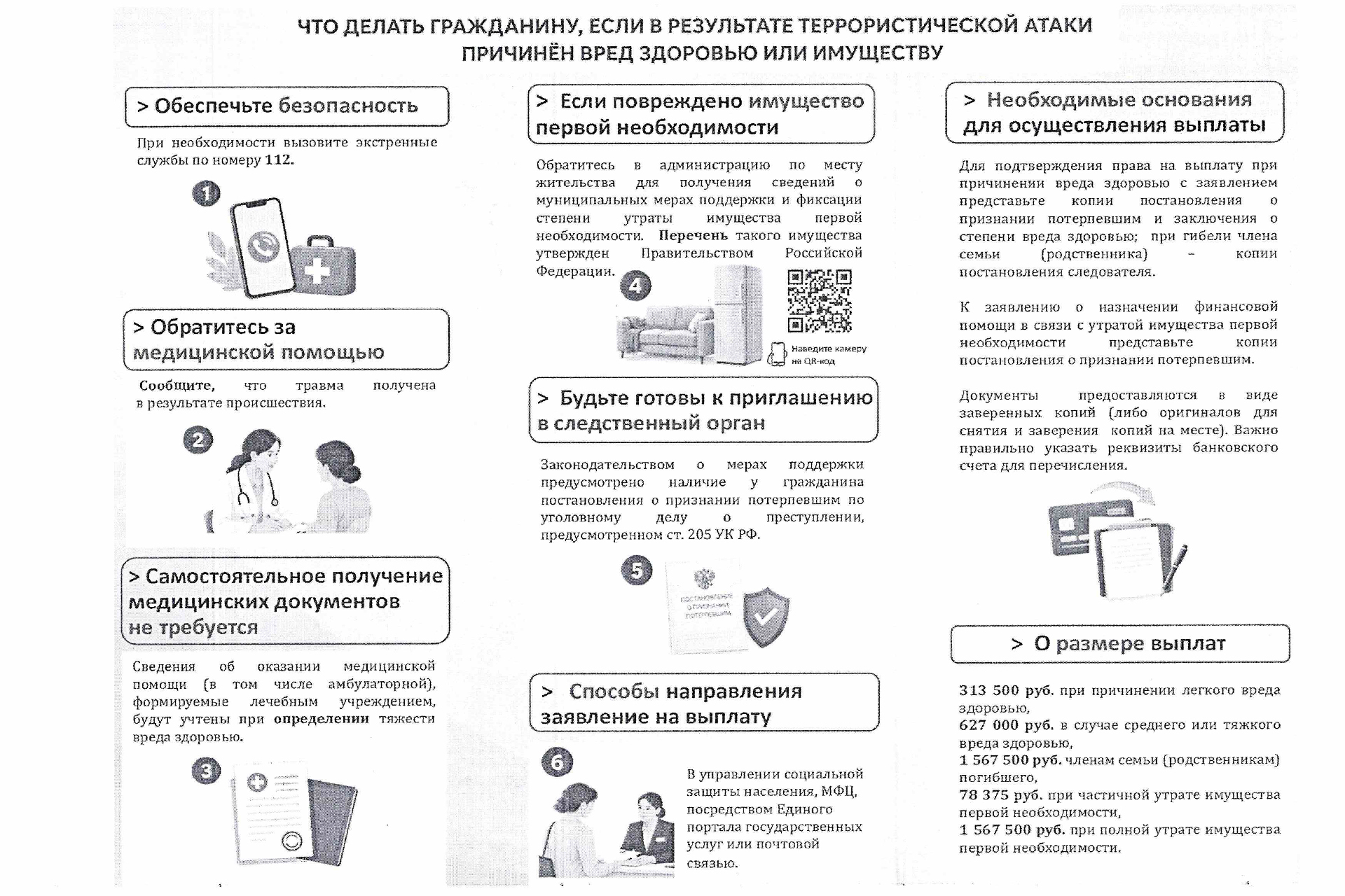 Что делать гражданину, если в результате террористической атаки причинен вред здоровью или имуществу