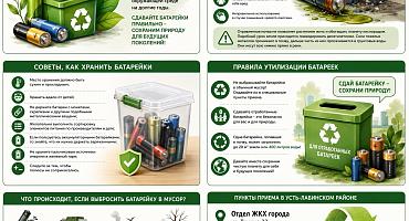 Правила хранения и утилизации отработанных батареек