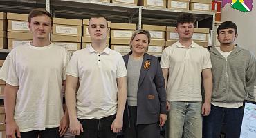 Студенты – в архивном отделе
